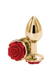 NS NOVELTIES - ROSE BUTTPLUG RED SMALL