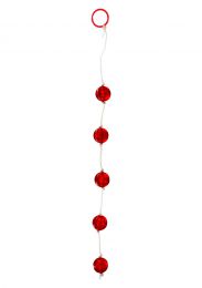 7 Creations - Anal Beads Large Red 34cm