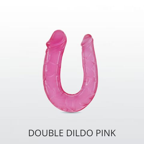 Dildo με δύο άκρα ροζ