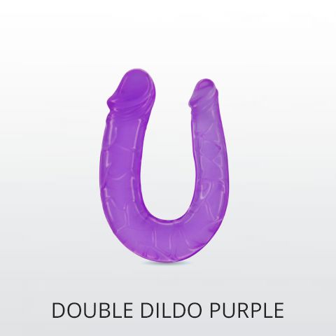 Dildo με δύο άκρα μοβ