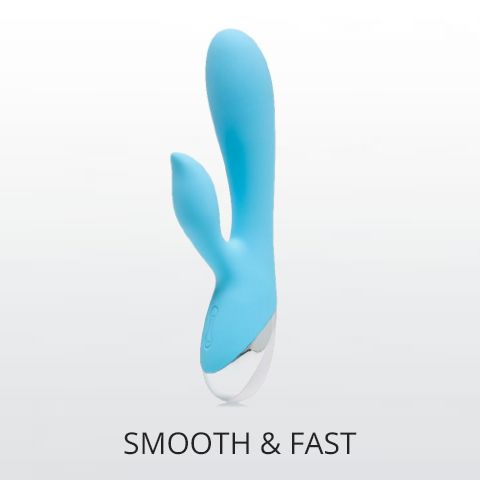 Rabbit dildo σε μπλε χρώμα