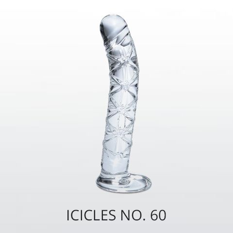 Γυάλινο dildo διάφανο