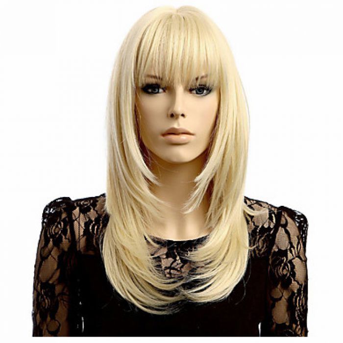 WIG+CAPLESS+WAVE+STRAIGHT+BLONDE
