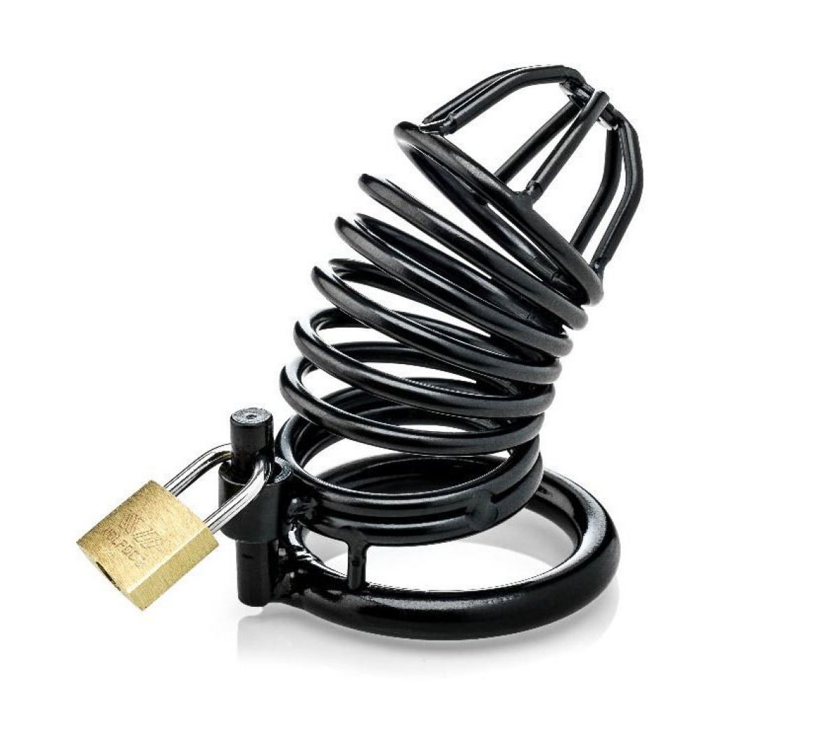 ZENN+%2D+BLACK+COCK+CAGE+WITH+3+COCKRINGS