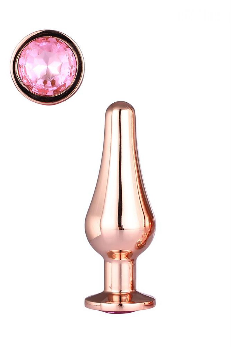 DREAM+TOYS+%2D+GLEAMING+LOVE+ROSE+GOLD+PLEASURE+PLUG+SMALL