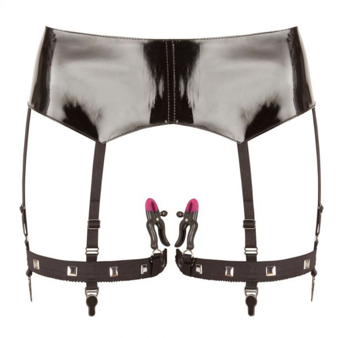 BAD+KITTY+%E2%80%93+SUSPENDER+BELT+WITH+CLAMPS