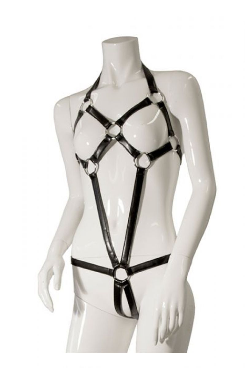 Guilty+Pleasure+%2D+Trapped+Bodysuit+With+O%2Drings+black