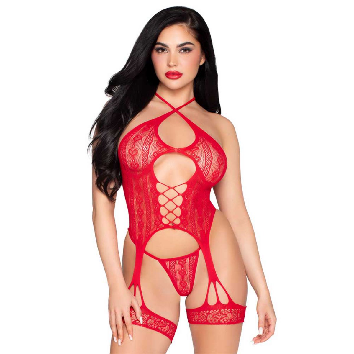 LEG+AVENUE+%2D+HEART+NET+CAMI+GARTER+AND+STRING+RED+OS
