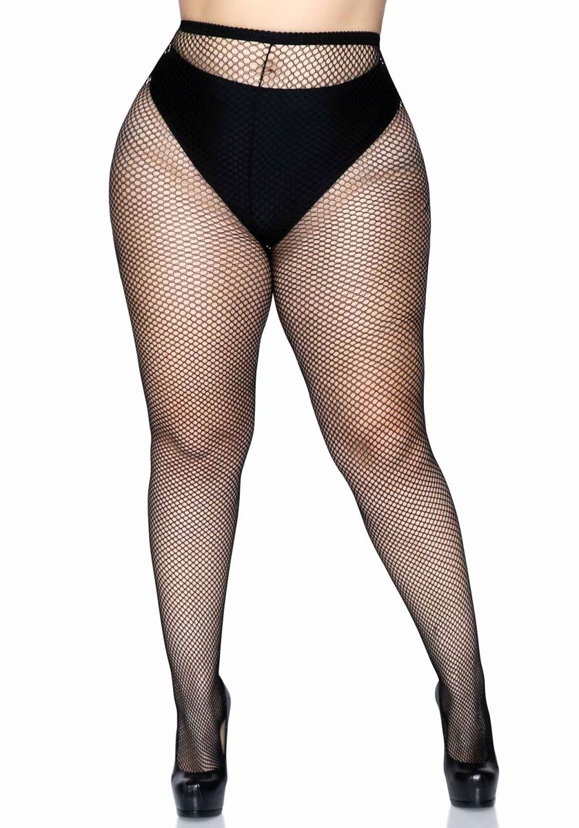 LEG+AVENUE+%2D+QUEEN+SIZE+FISHNET+PANTYHOSE+BLACK