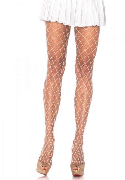 LEG+AVENUE+%2D+DIAMOND+FISHNET+PANTYHOSE+WHITE