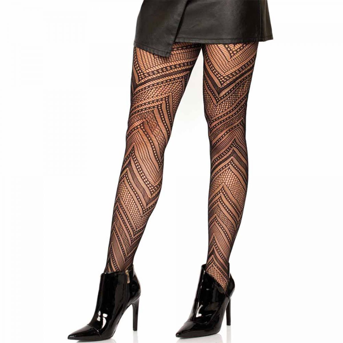 LEG+AVENUE+%2D+CHEVRON+NET+PANTYHOSE+OS