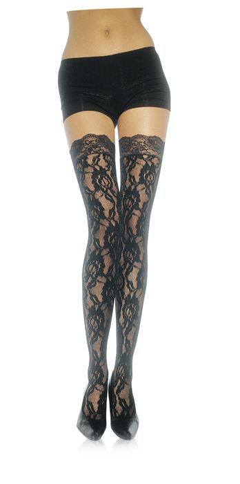 LEG+AVENUE+STOCKING+BLACK+O%2FS