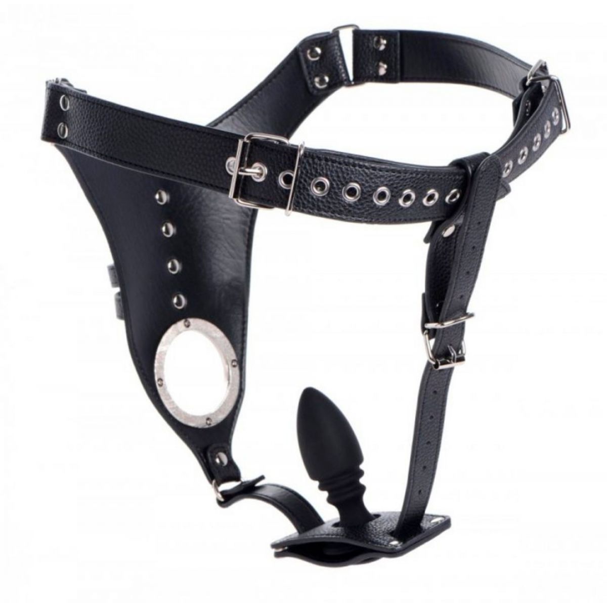 XR+BRANDS+%2D+CHASTITY+HARNESS+FOR+MEN+%26+SILICONE+BUTT+PLUG