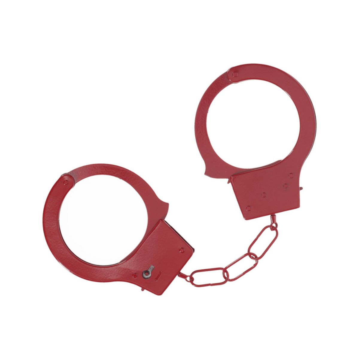 OUCH%21+%2D+CLASSIC+METAL+HANDCUFFS+RED