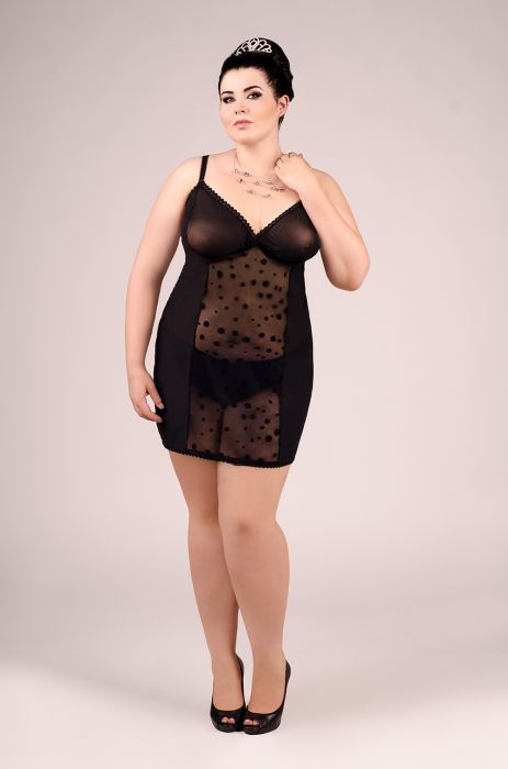 Andalea+%2D+Chemise+With+Panties+Black