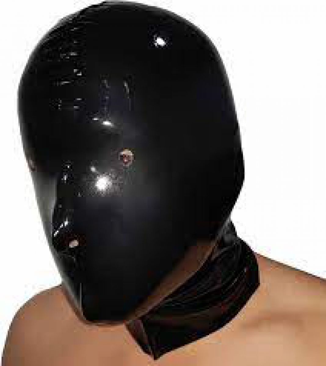 Latex+Hood+black