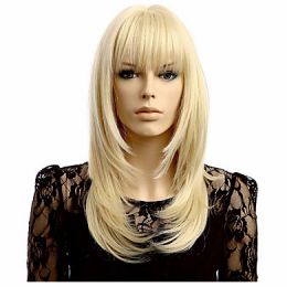 WIG CAPLESS WAVE STRAIGHT BLONDE