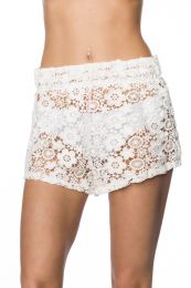 Short Lace Pants White