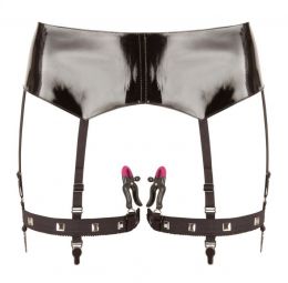 BAD KITTY – SUSPENDER BELT WITH CLAMPS