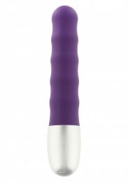 7 Creations - Discretion Ribbed Vibrator Purple 11cm