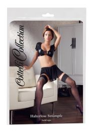 Cotelli Collection - Hold Up Stockings Black