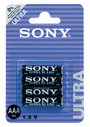 SONY BATTERIES ZINC BT 4 AAA