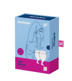 SATISFYER - FEEL SECURE MENSTRUAL CUPS TRANSPARENT