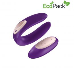 SATISFYER - DOUBLE PLUS REMOTE PURPLE