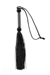 GUILTY PLEASURE - SILICONE FLOGGER WHIP BLACK