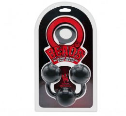 Beads - Silicone Anal Beads black 36cm