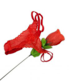 ROSE WITH LACE STRING