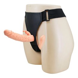 BAILE - CHARLOTTE HOLLOW DOUBLE PENETRATION STRAP-ON FLESH