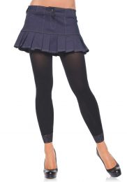 LEG AVENUE - OPAQUE FOOTLESS TIGHTS BLACK