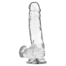 X RAY - CLEAR COCK WITH BALLS 18.5CM