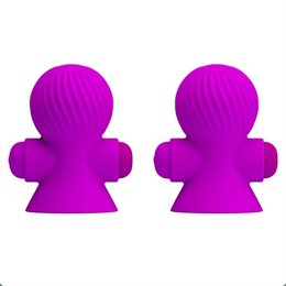 PRETTY LOVE - VIBRATING NIPPLE STIMULATORS 12M LILAC