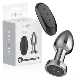 INTENSE - ANAL PLUG 10 VIBRATIONS METAL WITH REMOTE CONTROL MEDIUM