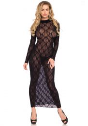 Leg Avenue - Long sleeved long dress one size
