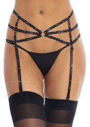 LEG AVENUE - RHINESTONE GARTERBELT