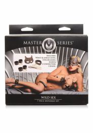 XR BRANDS - MASTER SERIES LEOPARD BONDAGE SET