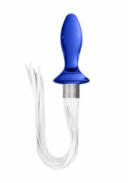 Chrystalino - Tail Blue Glass Plug 9cm