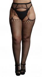 LE DESIR - CELEBRATE SUSPENDER PANTYHOSE - PLUS SIZE