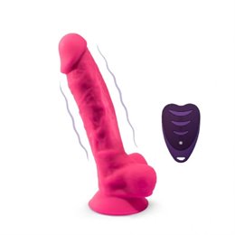 SILEXD - PREMIUM SILICONE DILDO MODEL 1 PINK 20CM