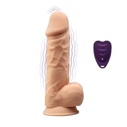 SILEXD - PREMIUM SILICONE DILDO MODEL 1 FLESH 21,5CM