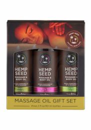 EARTHLY BODY - MASSAGE OIL GIFT SET 3X60ML