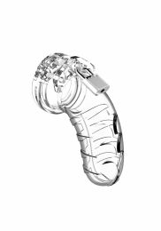 MANCAGE 04 - CHASTITY 4.5 INCH COCK CAGE TRANSPARENT