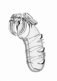 MANCAGE 05 - CHASTITY 5.5 INCH COCK CAGE TRANSPARENT