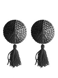 OUCH! - NIPPLE TASSELS ROUND BLACK