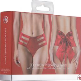 SEXY BOW VIBRATING PANTY - RED