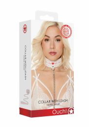 OUCH! – COLLAR WITH LEASH NURSE THEME WHITE