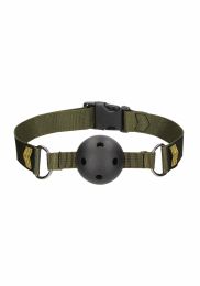 SHOTS - BREATHABLE BALL GAG GREEN